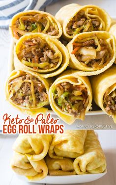 the egg roll wraps are ready to be eaten