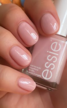 A complete review of the Essie Sugar Daddy nail polish with swatches - a gorgeous sheer nude color perfect to wear on the daily! - - - - essie sugar daddy vs vanity fairest - best essie nail polish colors - sheer essie nail polish - sheer pink nail polish - sheer nude nail polish - best essie sheer shades - best drugstore nail polish brands - essie sugar daddy swatch - essie mademoiselle - essie not just a pretty face - essie ballet slippers - light pink nail polish swatches Lipgloss Pink Nails, Cnd Clearly Pink, Pinked To Perfection Essie, Nail Polish Color For Brown Skin, Classic Gel Nails Classy, Pink Jelly Nail Polish, Peachy Pink Nail Polish, Light Pink Sheer Nails