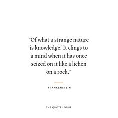 a quote from franklin on what a strange nature is