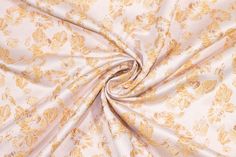 Peach Orange Metallic Brocade - Prime Fabrics Gold Embroidered Brocade Fabric For Wedding, Rose Gold Brocade Fabric, Festive Gold Brocade Fabric, Peach Brocade Fabric, Gold Brocade Embroidered Fabric With Motifs, Peach Brocade Fabric Colony, Peach Orange, Quality Fashion, Luxury Fabrics