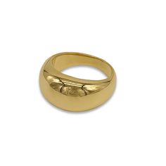 Sleek and sophisticated, this Adornia 14k gold plated stainless steel dome ring is a must-have accessory. Sleek and sophisticated, this Adornia 14k gold plated stainless steel dome ring is a must-have accessory. Does not tarnish or fade in color, water resistant Nickel free Metal: stainless steel Plating: 14k gold Width: 6 mm Finish: polished Size: 8. Color: Yellow. Gender: female. Age Group: adult. Color Water, Dome Ring, Golden Ring, Domed Ring, Ring Gold, Stackable Rings, Jewelry Trends, Womens Jewelry Rings, Gold Finish