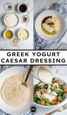 greek yogurt caesar dressing recipe with ingredients