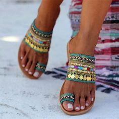 Category:Sandals; Upper Materials:Polyester; Embellishment:Sequin; Season:Summer; Heel Type:Flat Heel; Gender:Women's; Toe Shape:Open Toe; Style:Minimalism,Casual,Vintage; Heel Height(inch):<1; Occasion:Outdoor,Daily,Beach; Closure Type:Loafer; Pattern:Striped; Shipping Weight:0.254; 2024 Trends:Outdoor Slippers,Flat Sandals,Boho Bohemia Beach; Foot Length:; Size chart date source:Provided by Supplier. Streetwear Fashion Shoes, Sequin Flats, Bohemian Sandals, Orthopedic Sandals, Boho Mode, Summer Sandals Flat, Denim Sandals, Toe Ring Sandals, Embellished Flats