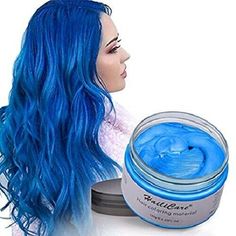 HailiCare Coloring Hair Wax 4.23oz Temporary Professional Dye Cream Blue, New, See Photos for More Details, Message with Questions!  Details: STYLING & COLORING: This hair dye wax can let your hair be styled and colored at the same time, which allows you to be the most eye-catching one no matter when and where. HEALTHY INGREDIENTS: Our unisex hair style wax made of plant extracts, no scalp irritation, no harm to your health, feel free to use. Suit all hair types. EASY COLORING & EASY WASH: The h Red Purple Hair Dye, Red Purple Hair, Hair Color Wax, Pomade Style, Dyed Hair Purple, Temporary Hair Dye, Lighter Hair, Exfoliating Mask, Temporary Hair Color