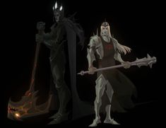 Sauron And Melkor, The Silmarillion, Elves Fantasy, Evil World