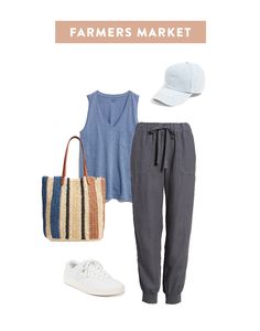 Summer Sahm Outfits, Mom Capsule Wardrobe Summer, Daily Outfit Ideas Casual Summer, Summer Job Interview Outfit, Jogger Outfits, Women Work Outfits, Sparrowhawk, Style Désinvolte Chic