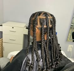 Giant Braids Black Women, Big Braids Small Parts, Box Braids On Latinas, Coil Le Ray Braids, Braid Plaits, Voluminous Braids Black Women, Plaits Hairstyles Black, Jumbo Box Braid Parts, Simple Braids