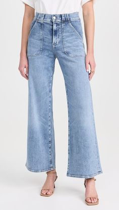 FRAME Modern Pocket Jeans | Shopbop Jeans Fabric, Carpenter Jeans, Pocket Jeans, Wide Leg Jeans, Stretch Denim, Straight Leg Jeans, Womens Bottoms, Top Brands, New Arrivals