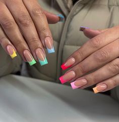 Spring Nails 2023, Colors Gradient, Holiday Acrylic Nails, Pop Art Nails, Sugar Nails, 2023 Photo, Fancy Nails Designs, How To Grow Nails