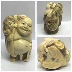 Personal collection Japanese Netsuke, Japanese Artwork, Asian Art, Fig, Lion Sculpture, Japan