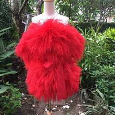 "SGinstar Christina red off-shoulder feather dress 🌸Dress have a sleeves decorated with ostrich feathers 🌸Made to order for every sizes 🌸Please check my sizes chart before ordering(US,UK,EU,AU) If not fit please measurement your bust waist and hips for me 🌸There is a zipper closure 🌸Color: more than 18 colors 🌸Dry clean only SGinstar Size Guide UK4/US0/EU32/AU4 Bust 31\"(78cm.) Waist24\"(60cm.) Hips33\"(83.5cm.) UK6/US2/EU34/AU6 Bust32\"(80.5cm.) Waist25\"(63cm.) Hips34\"(86cm.) UK8/US4/EU Christmas Gifts Unique, Feathers Dress, Mini Dress Wedding, Feather Crop Top, Feather Cocktail Dress, Feather Mini Dress, Wedding Dress With Feathers, Feather Prom Dress, Unique Wedding Dress