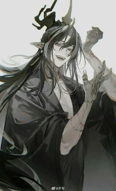 캐릭터 드로잉, Dark Art Illustrations, Long Black Hair, Anime Character Drawing, Anime Drawings Boy