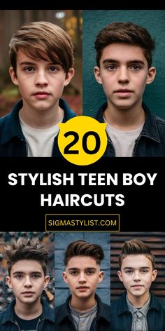 No matter the season, these 20 stylish haircuts for teen boys will keep you looking cool in 2024. Whether you prefer short fades, medium-length cuts, or long, shaggy styles, this list has something for everyone. With a mix of straight, curly, and textured options, these haircuts are trendy and low-maintenance, making them perfect for teen boys who want to keep their look fresh and easy year-round. Hair Styles For Boys With Straight Hair, Popular Teen Boy Hairstyles 2024, Teen Boy Hairstyles 2024, Teen Haircut Boy, Boys Teen Haircut, Trendy Teen Boy Haircuts 2024, 2024 Boys Haircut, Teen Boy Hairstyles Straight Hair, Trending Boys Haircuts 2024