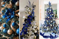 Create a winter wonderland with a stunning blue Christmas tree! Add elegance and serenity to your holiday decor for a unique and festive look Blue Christmas Tree Ideas, Silver Garland, Seashell Ornaments, White Ornaments, Blue Fairy, Winter Magic, Festive Look, Coastal Blue