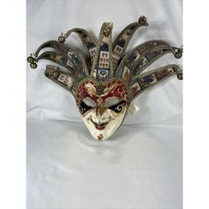 This Stunning Venetian Mask, Handmade And Hand-Painted In Italy, Is A True Work Of Art. The Exquisite Design Boasts Intricate Details And Vivid Colors That Make It Perfect For Any Occasion, Whether It Be A Costume Party Or A Masquerade Ball. The Mask Is Made Of High-Quality Paper And Features A Decorative Style That Is Both Elegant And Timeless. The Mask Is Designed For Adult Unisex Use And Features A Venetian Theme With A Multi-Color Palette That Will Surely Make You Stand Out In The Crowd. The Mask Is Pre-Owned But In Excellent Condition And Has Been Personalized To Reflect The Wearer's Unique Sense Of Style. Don't Miss Out On The Chance To Own A Piece Of Italian Craftsmanship That Is Bot Venetian Mask, Italy Vintage, Italian Craftsmanship, Masquerade Ball, The Mask, Mens Gloves, Venice Italy, Mask Making, Vintage Colors