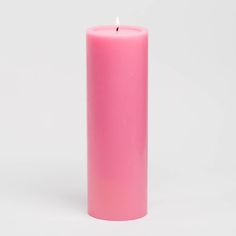 Richland 4 x 12 Pink Pillar Candle Pink Pillar Candles, Restaurant Candles, Pink Candle Holders, Glass Pillar Candle Holders, Home Weddings, Pillar Holders, Pink Candles, Pillar Candle Holders, Hand Candle