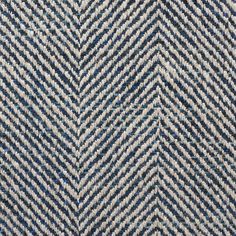 a blue and white herringle fabric