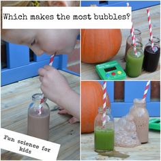 Easy Halloween STEM Challenges for Kids Huge Bubbles, Homeschool Science Experiments, Different Drinks, Bubble Play, Science Facts Mind Blown, Bubble Activities