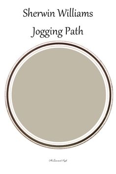 the cover of sheryln williams's jogging path, with an oval design