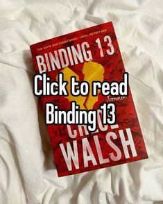 a red book with the title binding 13 click to read binding 13 wash