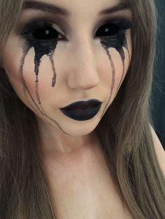 Nem Halloween Makeup, Black Halloween Makeup, Alien Make-up, Illusion Makeup, Fantasy Make-up, Alien Makeup, Makeup Scary