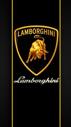 the lamb logo on a black and gold background with an image of a bull's head