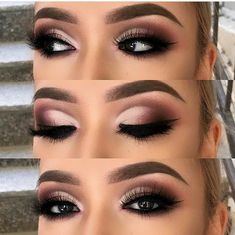 Wedding Makeup Looks Hooded Eyes, Dramatic Makeup For Brown Eyes, Winter Wedding Makeup Hooded Eyes, Fall Wedding Makeup Bridesmaid Smokey Eye, Brown Eye Bride Makeup, Dramatic Eye Makeup For Wedding, Bride Makeup For Hazel Eyes, Bridal Makeup Dramatic Eyes, Wedding Makeup For Brown Eyes Hooded