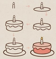 an image of a cake with candles on it