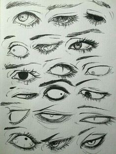 an image of eyes drawn in pencil