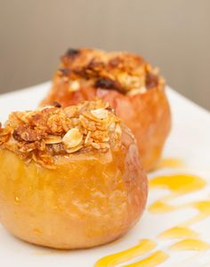 two baked goods are sitting on a plate