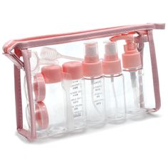 Travel Bottles Set 13pcs Travel Size Toiletry Bottles Kit,TSA Approved Leak Proof Containers Set with Zipper Bag Toiletry Containers Set for Liquids Carry Lotion, Shampoo, Cream, Soap - Walmart.com Penyimpanan Makeup, Alat Makeup, Desain Pantry, Pet Spray, Travel Bottle Set, Plastic Spray Bottle, Travel Size Toiletries, Spray Lotion, Makijaż Smokey Eye