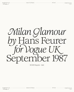 the cover of william glamour by hans feuer for voge uk