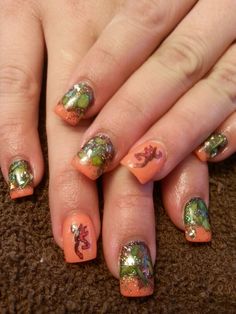 Mossy oak nails browning nails camo nails by desta Diy Gothic, Browning Deer, Girl Camo