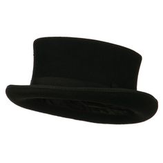 Men's Top Hat Wool Felt HatMade of 100% wool.Three sizes available; M(57 cm), L(59 cm), and XL(61 cm).Adult/Male.Crown measures 4 inches deep.Brim measures 1 1/2 inches wide.Fitted with an adjustable elastic tie in the crown.Hand washable.Imported.Classic and stylish top hat for men who have great fashion sense.Crown is accented by a same color bow hat band.Brim is naturally turned upward.This classy top hat is great for formal occasions such as weddings, parties, dances, and church.Fall and Win Leather Top Hat, Male Crown, Hat Wool, Great Fashion, Hat For Men, Stylish Top, Leather Hats, Hat For Man, Cool Hats