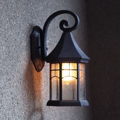 a light that is on the side of a wall