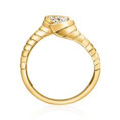 Ross-Simons - .33ct t. w. Diamond Triangular Bypass Ring in 14kt Yellow Gold. Size 8. Reminiscent of a luxe designer style, this fabulous 14kt yellow gold bypass ring features triangular silhouettes studded at each end with .33 ct. t. w. round brilliant-cut diamonds. 1/2" wide. Diamond triangular bypass ring. Diamond birthstones are the perfect gift for April birthdays. April Birthday, Bypass Ring, Diamond Birthstone, Round Brilliant Cut Diamond, Fine Jewelry, Perfect Gift, Yellow Gold, Yellow, Fashion Design