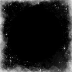 a black and white photo with stars in the sky on it's edges is an empty square