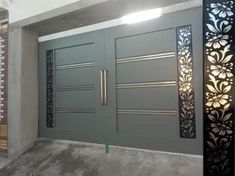 an image of a modern style garage door