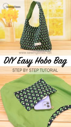 an easy to sew hobo bag with instructions