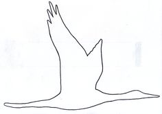 a black and white drawing of a bird flying