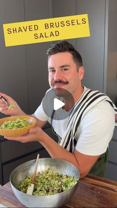 Reilly Meehan on Instagram: "Fall Salad time!🍁🍃🍂
This shaved Brussels salad is always heavily in my rotation during this time of year.
It’s a great base to play around with and swap ingredients with to make it your own. Slap a piece of chicken or grilled salmon on it and it’s the perfect lunch or dinner!
Added bonus: it’s a great meal prep salad because it keeps for a few days and honestly only gets better as it sits! 
Here’s the recipe:
1 pound cleaned brussels
2 cups halved red grapes
1 cup sliced toasted almonds
½ cup shaved parmesan cheese
1-2 tablespoons Dijon or stone ground mustard
Juice and zest from 1 lemon
1 clove grated garlic
About ½ cup olive oil
Pinch chili flake
Salt and pepper to taste

#fallrecipes #fallsalad #fallfood #salad #saladrecipes #brusselssprouts #recipes #qui Shredded Brussels Sprouts Salad, Brussels Salad, Meal Prep Salad, Shaved Brussel Sprout Salad, Prep Salad, Fall Salads, Shredded Brussel Sprout Salad, Brussel Sprout Salad Recipes