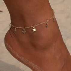 Leg Bracelet, Butterfly Anklet, Foot Chain, Stella Marina, Women Anklets, Silver Anklets