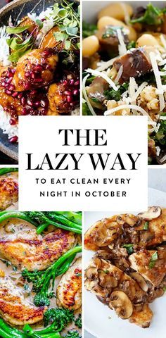 the lazy way to eat clean every night in october