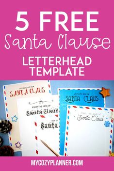 They provide plenty of space for warm, magical messages, making it easy to share the joy of Christmas with your little ones. Explore what to write in an official letter from Santa's desk and choose from a variety of charming designs to create your own special "Letter from Santa." Christmas Letterhead