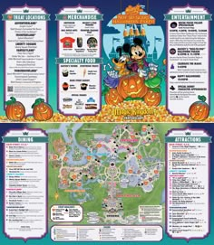 the disneyland world map for halloween