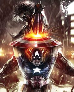 the cover art for captain america