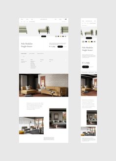 the website design is clean and ready to be used for interior decorating, including furniture