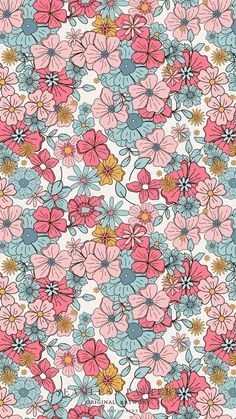 Floral seamless pattern for baby, nursery design, seamless pattern, wrapping paper, seamless file, vector pattern, nursery Art, seamless, floral fabric design Pretty Spring Wallpaper, Cute Spring Wallpaper Iphone, Boho Floral Background, Colorful Flowers Wallpaper, Floral Iphone Wallpaper, Fireplace Tv Wall Decor, Room 2023, Wallpaper Iphone Boho, Phone Wallpaper Boho