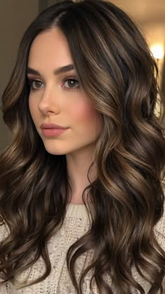 👸💎 Magnificent Bright Hair Color Ideas For Brunettes christmas hair color ideas Phenomenon | Pi... Hazel Hair Color Highlights, Soft Blonde Highlights On Brown Hair, Bright Hair Color Ideas, Christmas Hair Color Ideas, Holiday Hair Color, Christmas Hair Color, Essential Hair Products, Black Hair Balayage, Hair Style Vedio