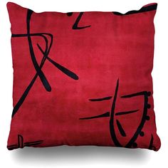 PRICES MAY VARY. 18" x 18" Throw Pillow Cases Decorative Square Case Durable and soft polyester.Dot Not Bleach Perfect decoration for sofa, home, weddings, birthdays, anniversary, kids room, dorm Hidden zipper design, gliding smoothly, safe to machine wash. Pillow cover only,pillow inserts are not included. Home Weddings, Square Sofa, Black Japanese, Red Sofa, Black Cushions, Throw Pillow Cases, Bed Pillows Decorative, Red And Black, Accent Pillows